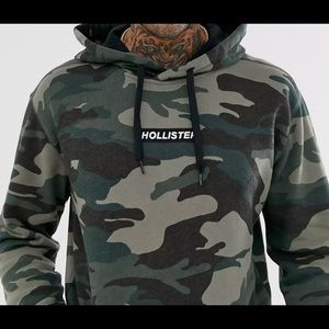 Hollister Mens Camo Hoodie